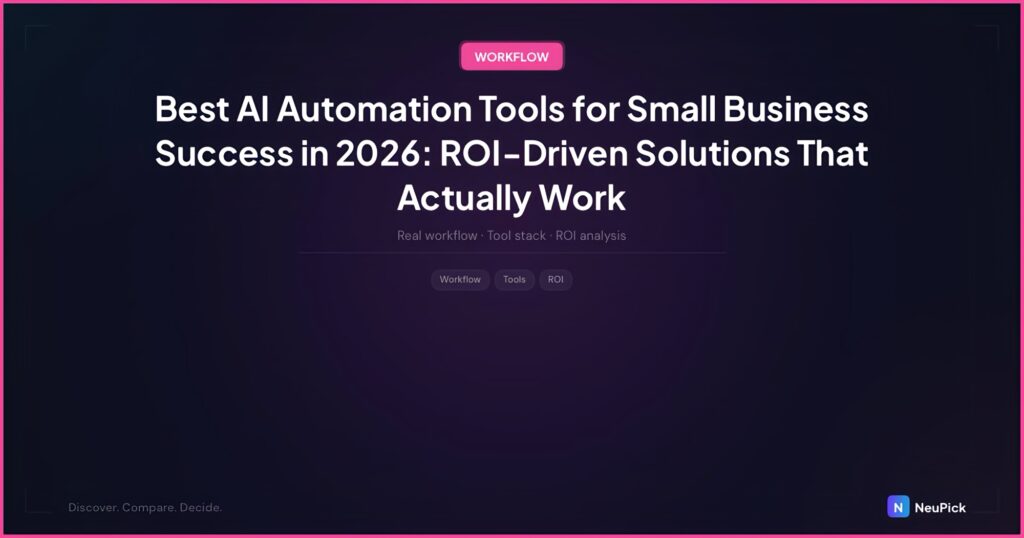 <h1>Best AI Automation Tools for Small Business Success in 2026: ROI-Driven Solutions That Actually Work</h1>